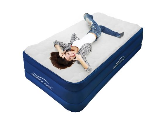 AeroRest Cloud Top luchtbed 1-persoons | 210 cm lengte | Afritsbare beschermhoes